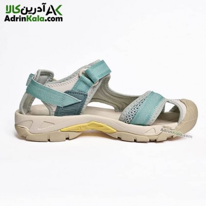 صندل طبیعت گردی زنانه هامتو مدل 9602-14 رنگ طوسی/سبز روشن