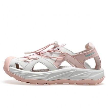 صندل زنانه هامتو مدل 740086B-4 رنگ سفید/صورتی روشن