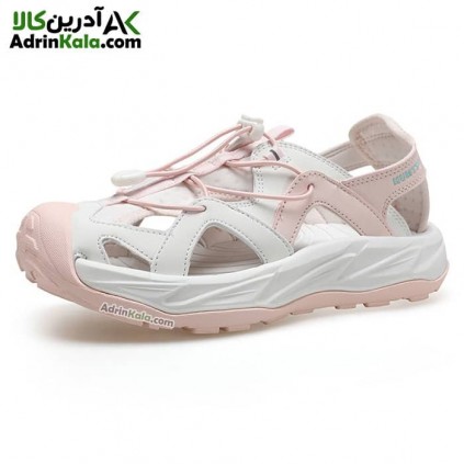 صندل زنانه هامتو مدل 740086B-4 رنگ سفید/صورتی روشن