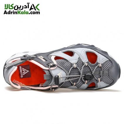 کفش صندل زنانه هومتو مدل humtto 630261B-1 رنگ خاکستری/صورتی روشن