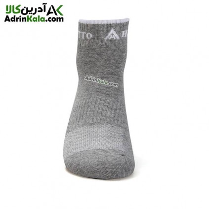 جوراب مردانه و زنانه هامتو کد HB202236-2 ساق کوتاه رنگ طوسی