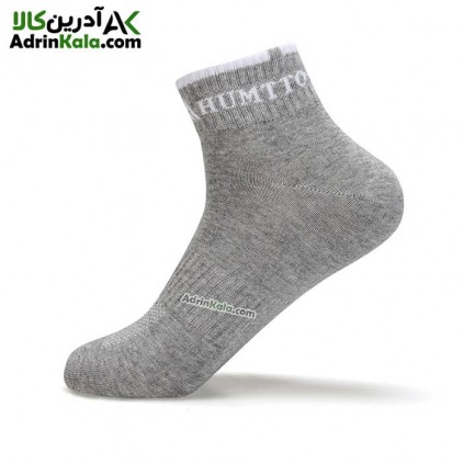 جوراب ساق کوتاه هامتو کد HB202236-2 رنگ طوسی