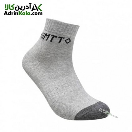 جوراب زنانه هامتو مدل HB202120-1 ساق کوتاه رنگ طوسی