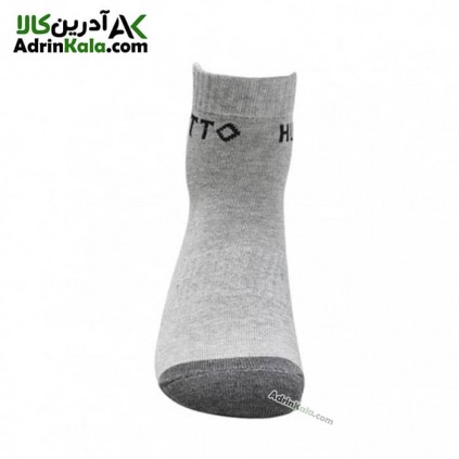 جوراب راحتی هامتو مدل HB202120-1 ساق کوتاه رنگ طوسی