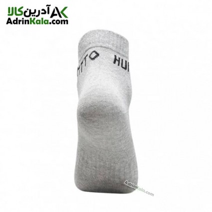 جوراب هامتو مدل HB202120-1 ساق کوتاه رنگ طوسی