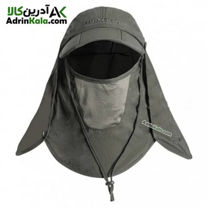 کلاه آفتابگیر سه تکه زنانه هامتو مدل HB202112-1 رنگ سبز تیره