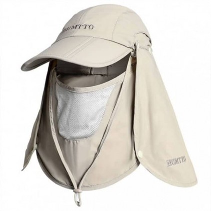 کلاه آفتابگیر سه تکه مردانه و زنانه هامتو مدل HB202112-2 رنگ خاکی