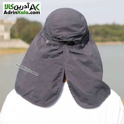 کلاه آفتابگیر سه تکه هامتو مدل HB202112-3 رنگ خاکستری تیره