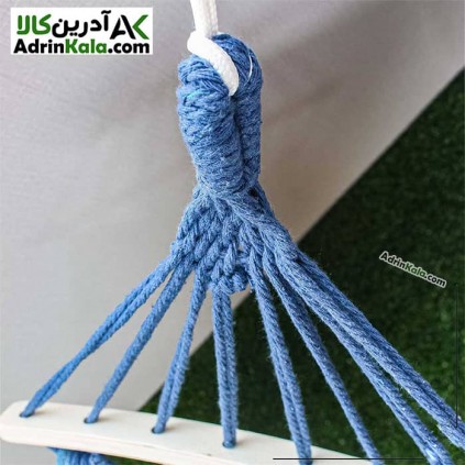 تخت آویز (ننو) یک نفره هامتو مدل HT011F-1 رنگ آبی