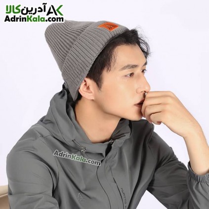 کلاه بافتنی پسرانه هامتو مدل HB202121-2 رنگ خاکستری