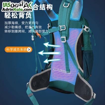 خرید کوله پشتی کوهنوردی 30 لیتری هامتو کد HB202103_2 رنگ سبز کله غازی