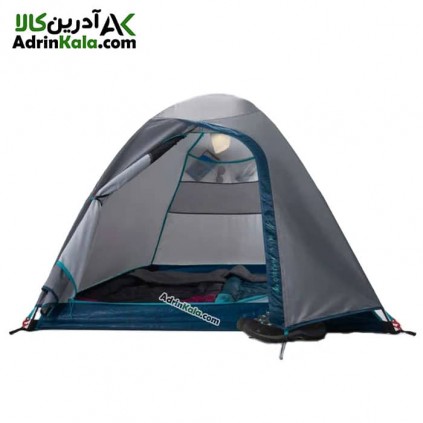 چادر دو پوش 2 نفره کچوا مدل MH100 رنگ خاکستری