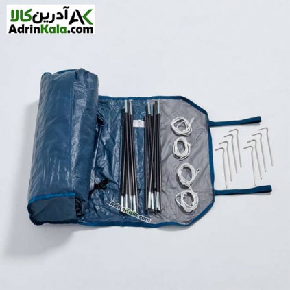 چادر کوهنوردی 3 نفره کچوا مدل mh100 رنگ خاکستری