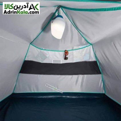 چادر کمپینگ دو پوش 3 نفره کچوا مدل mh100 رنگ خاکستری