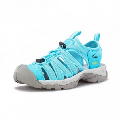 صندل زنانه جلو بسته اسنوهاک مدل Rozhin کدSH-31 رنگ آبی فیروزه ای