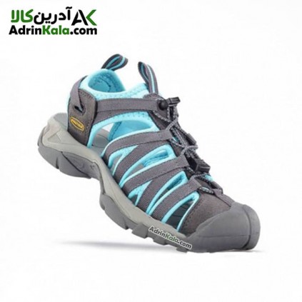 صندل اسنوهاک مدل Rozhin کدSH-31 رنگ خاکستری تیره/آبی فیروزه ای