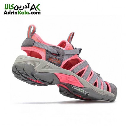 صندل اسنوهاک زنانه مدل Rozhin کدSH-31 رنگ خاکستری/صورتی