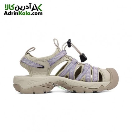 صندل جلو بسته زنانه اسنوهاک مدل Rozhin کدSH-31 رنگ کرم