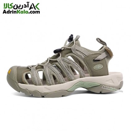 صندل کوهنوردی زنانه هامتو کد 710442B-5 رنگ سبز زیتونی