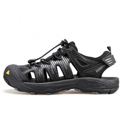 صندل مردانه ورزشی هامتو مدل 750756A-1 رنگ مشکی