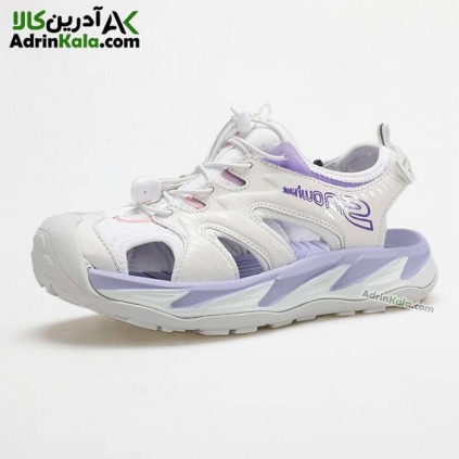 صندل اسنوهاک زنانه پیاده روی کد Salo مدل SN-S1254 رنگ سفید/بنفش
