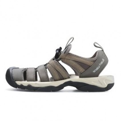 صندل اسنوهاک مردانه مدل Spinas کد SN-255 رنگ خاکی