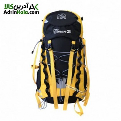کوله پشتی قایا 28 لیتری مدل ایلمان رنگ زرد/مشکی