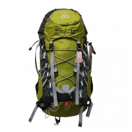 کوله پشتی قایا کوهنوردی 32 لیتری مدل ایلمان رنگ سبز فسفری